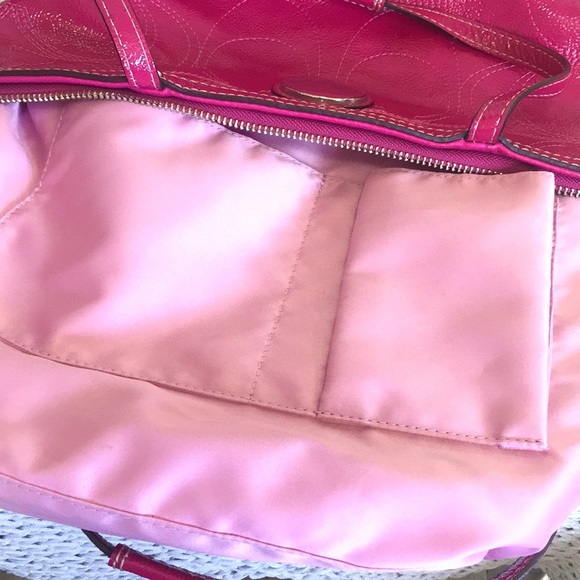 Coach Raspberry Patent Leather Sachet - Picture 9 of 16